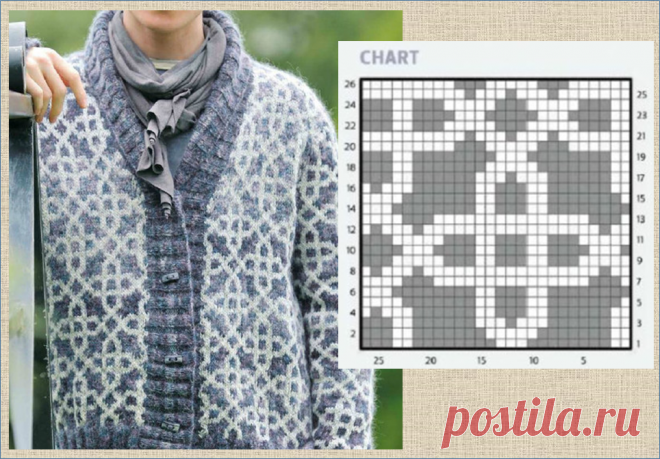 Занимательная геометрия в моделях жаккардового вязания - 20 впечатляющих примеров со схемами | МНЕ ИНТЕРЕСНО | Яндекс Дзен