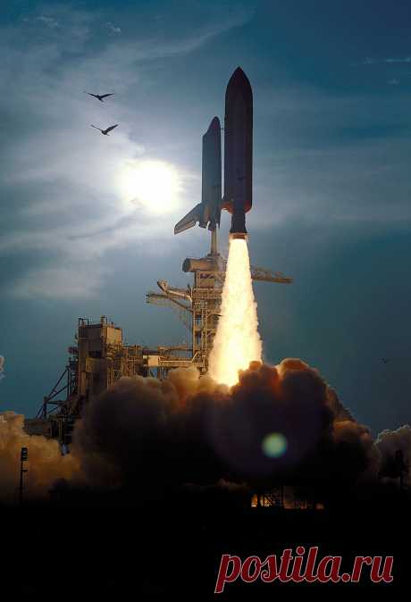 9 сентября 1994 года. Старт шаттла «Дискавери». (NASA on The Commons)