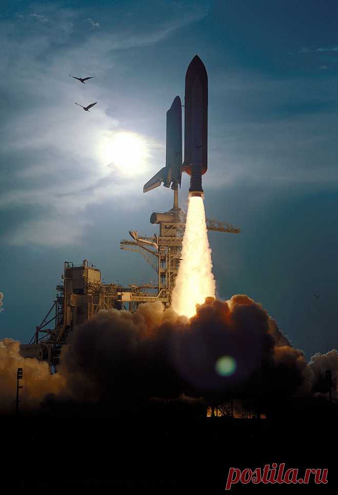 9 сентября 1994 года. Старт шаттла «Дискавери». (NASA on The Commons)