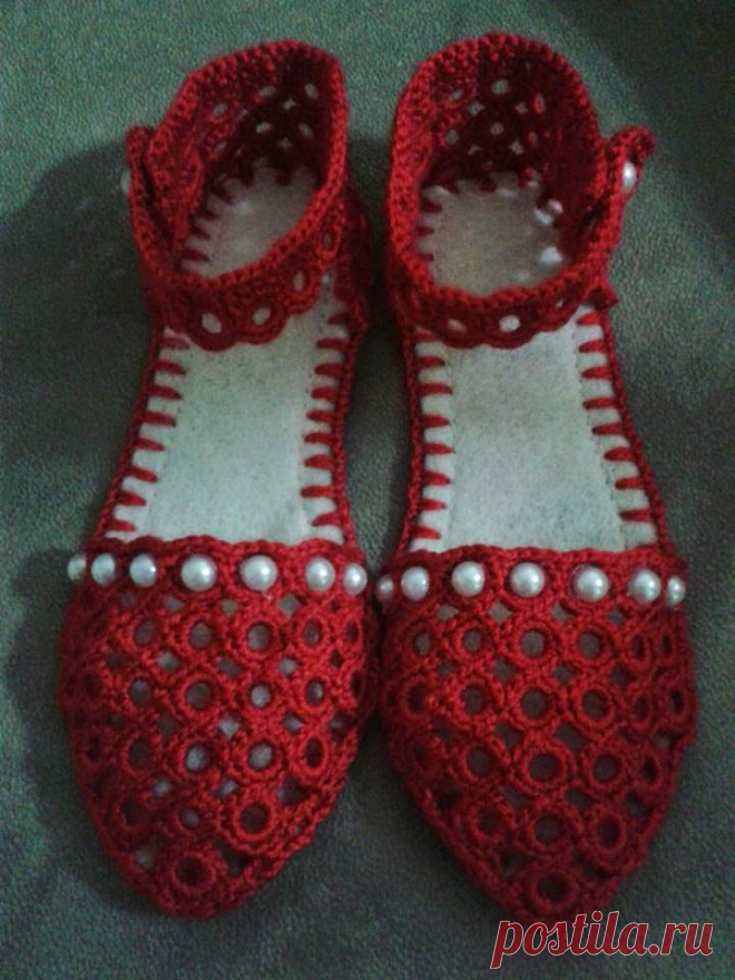 Irish crochet &: Обувь и другие изделия из цепочки колец. МК. step by step