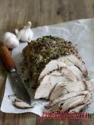 Буженина по-домашнему в корочке из трав::Хлебсоль, breadsalt.ru