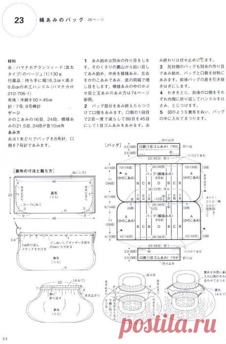 Hand-knitted cute bag &amp; pouch ,стр.68