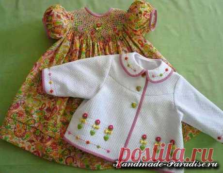 Очаровательные розочки рококо для детской одежды