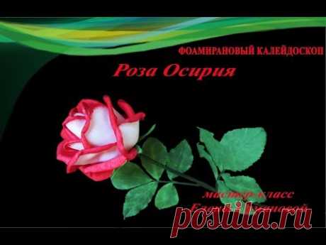 ч  3 Роза Осирия из фоамиаран. МК Елены Семановой