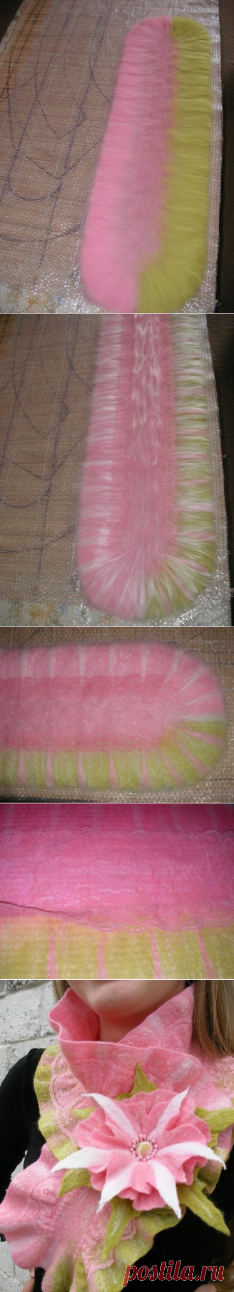 Раскладка горжетки с кружевом - Ярмарка Мастеров - ручная работа, handmade