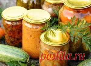 РЕЦЕПТЫ 14 овощных САЛАТОВ на зиму на kakyagotovlu.ru