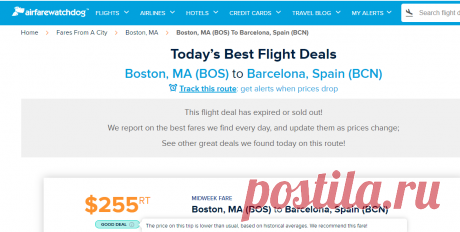 !!!!!!!!!!!Cheap Flights from Boston, MA (BOS) to Barcelona, Spain (BCN) | Airfarewatchdog