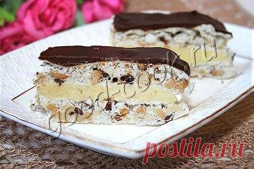Хорошая кухня - торт "Воздушный" с орехами и шоколадом. Кулинарная книга рецептов. Салаты, выпечка.