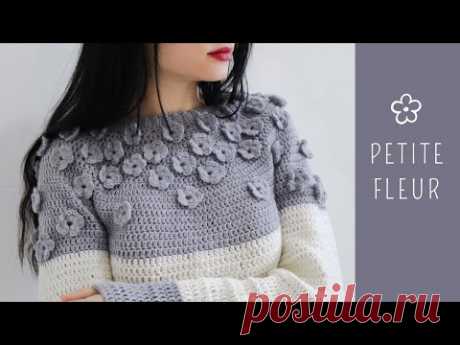 TUTORIAL MAGLIA UNCINETTO "PETITE FLEUR" 🌼