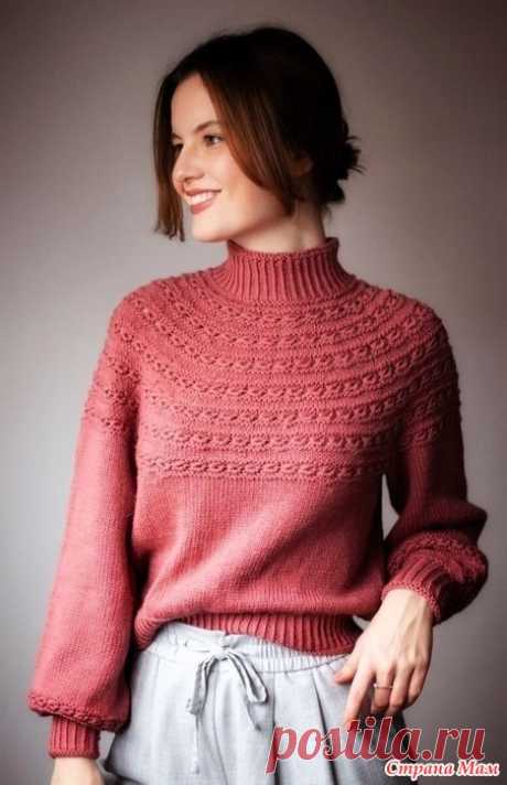 Свитер Love Numbers. Спицы. https://dzen.ru/