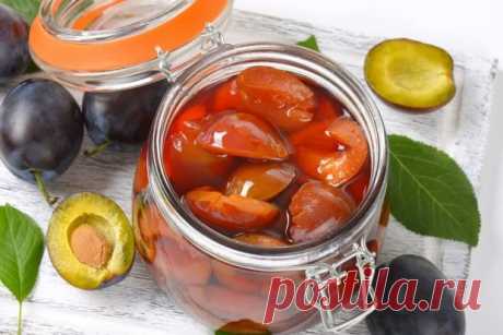 Компот из сливы с медом и специями — Домашняя кулинария