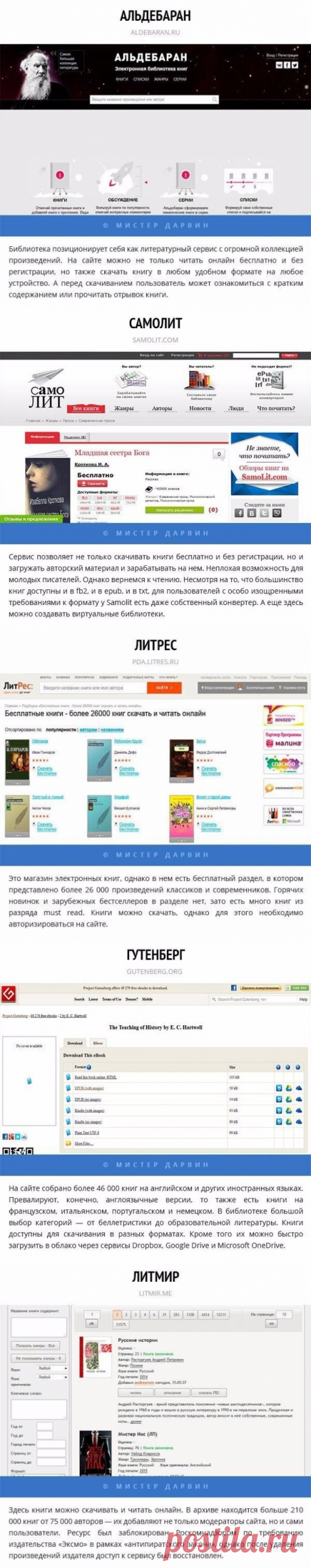 5 легальных онлайн-библиотек, на которых можно читать и скачивать книги бесплатно