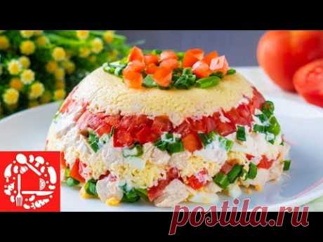 Салат МИНУТКА с Помидорами. Просто, быстро и вкусно!