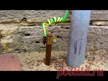 ЗАЗЕМЛЕНИЕ УГОЛКАМИ ГАРАЖА-МАСТЕРСКОЙ своими руками за 800 рублей
