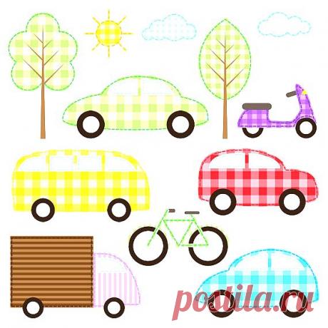 Things that go beep appliques | pattern