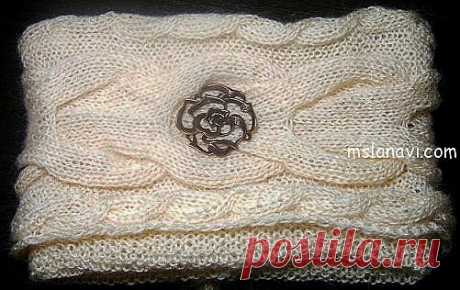 Вязаный снуд спицами (много разного вязания)