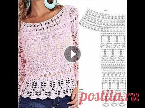 Круглая кокетка крючком. Модели и схемы. #crochet Удивительно простые в исполнении, но очень красивые модели одежды для летнего сезона. Почти все со схемами вязания. Удачи в творчестве! #крючком #вяза...