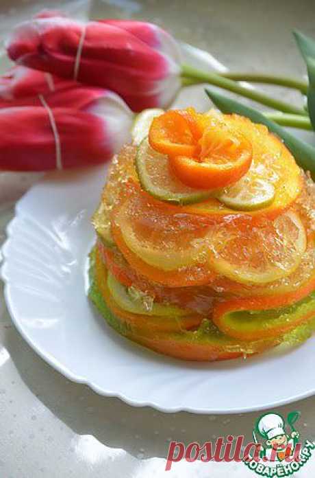 Фрукты в желе - кулинарный рецепт