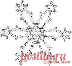 Вяжем ажурные снежинки, украшаем свой интерьер к Новому году!