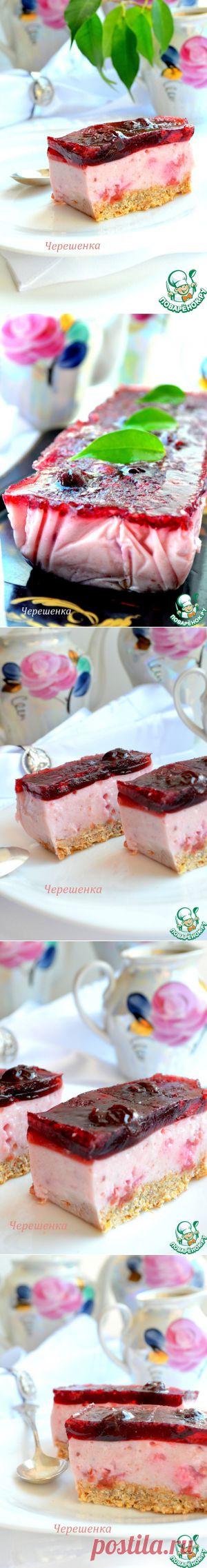 Вишнево-йогуртовые пирожные - кулинарный рецепт