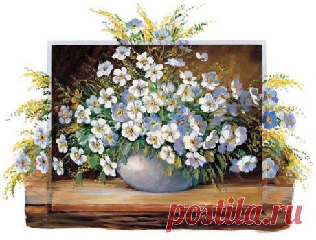 Букет из полевых цветов. Художница Anna Paleta..