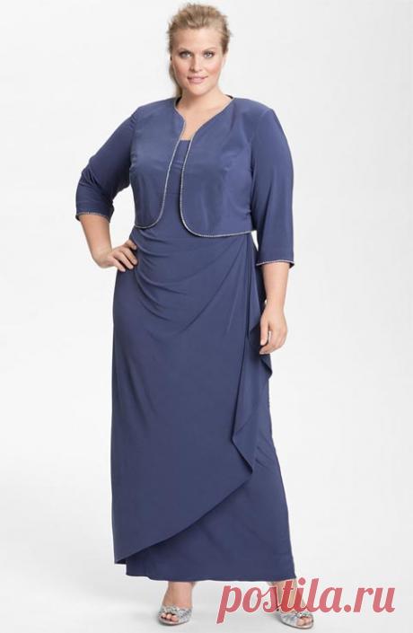 Модные платья-двойки для полных женщин 2012 производства США