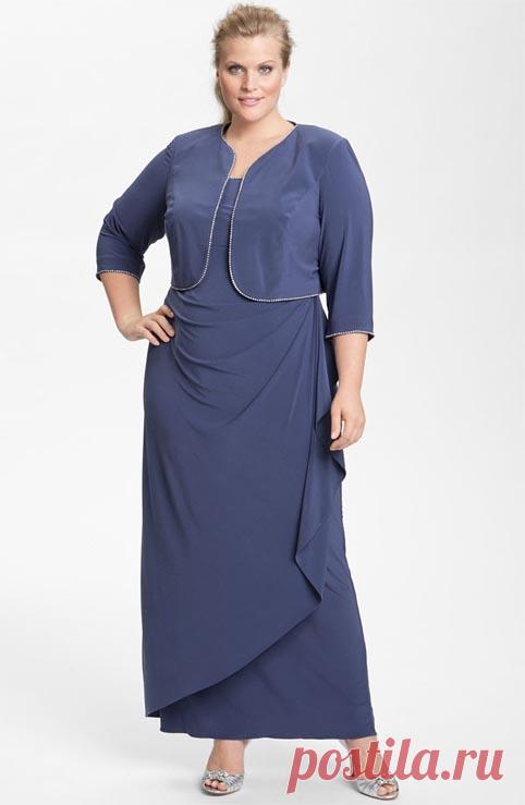 Модные платья-двойки для полных женщин 2012 производства США