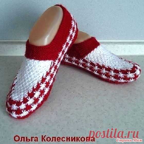 Тапочки-следики. - Вязание - Страна Мам