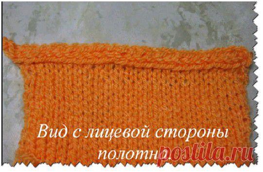 Как закончить вязание с помощью i-cord,красивая кромка.