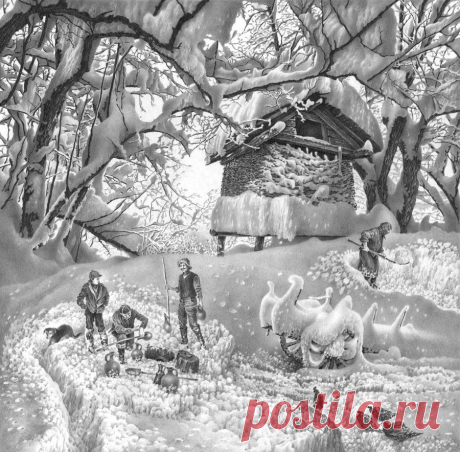 Невероятные рисунки карандашом Гурама Доленджашвили