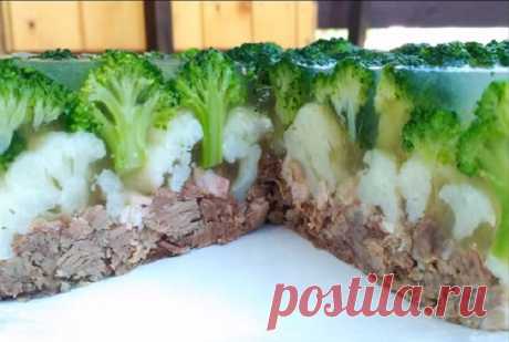 Заливной мясной торт «Леший» будет украшением праздничного стола!