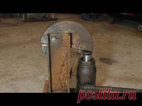 Кусачки из домкрата и шестерни