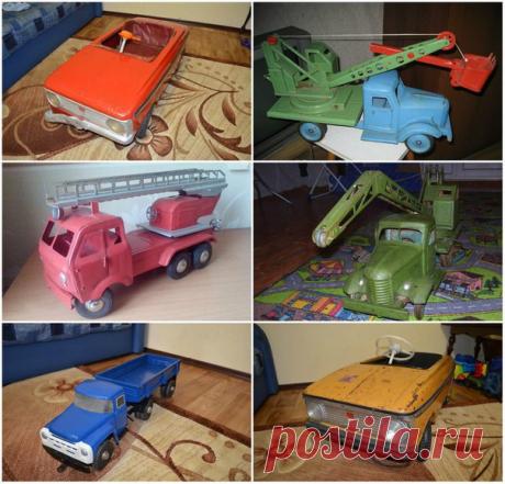 Железные игрушечные машинки и педальные автомобили советского времени. Что-то из этого у кого-нибудь сохранилось?