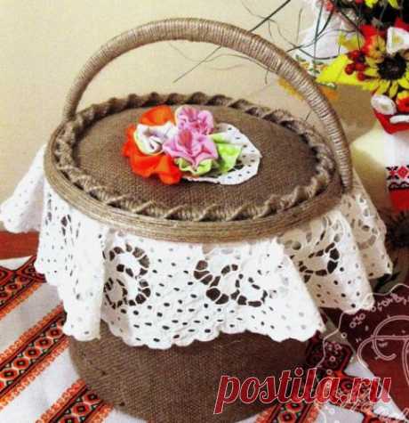 Корзинка своими руками. Пошаговые фото.