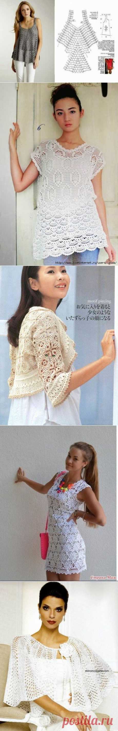 Легкие летние кофточки-накидки » В сети – себя просвети!