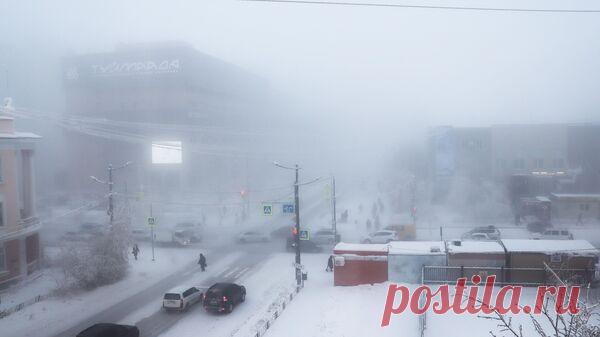 В некоторых районах Якутии температура воздуха упала ниже 45 градусов