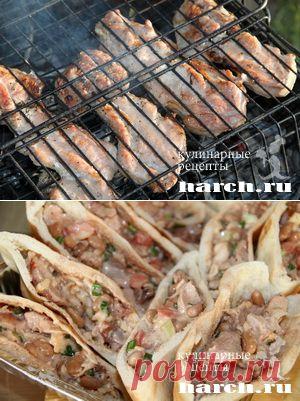 Пита со свининой и фасолью на гриле  |  Харч.ру  - рецепты для любителей вкусно поесть