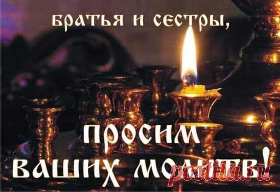 От друзей Ольга...
   Братья и сестры!!! Прошу ваших святых молитв о отроковице  Иоанне у девочки температура. 37,8 и не падает. Поступим по заповеди Христа, о любви к ближнему. Иобо тде двое или трое, там и Я по среди них. Спаси Господи
