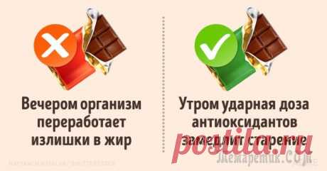 В какое время дня лучше есть те или иные продукты