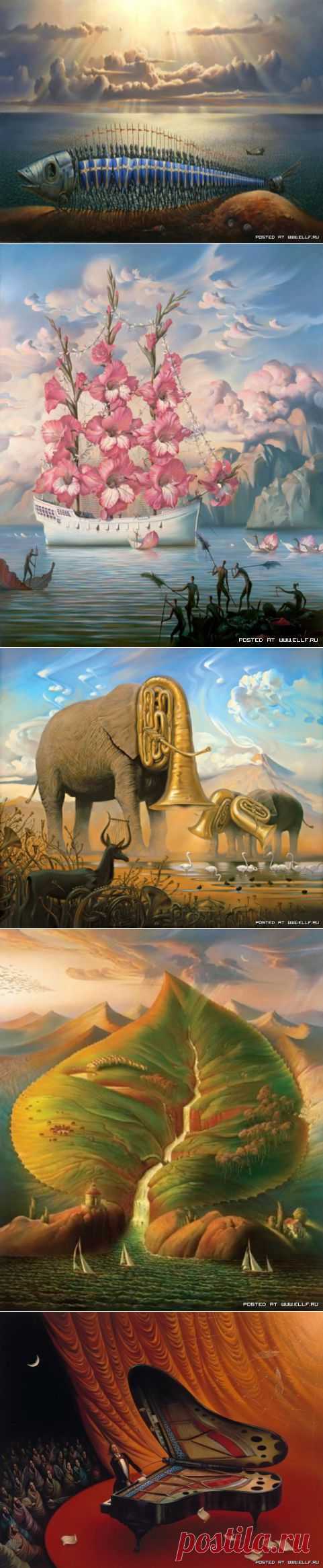 Сказочный мир от Владимира Куша (27 картин)