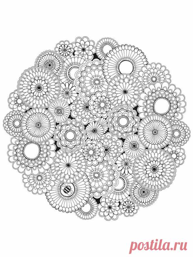 Раскраски Антистресс для взрослых. Скачать и распечатать раскраски Антистресс