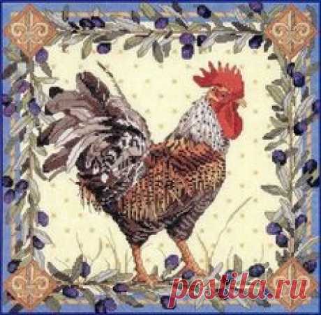 Милые сердцу штучки: Вышивка крестом: "Rooster" & "Hen"