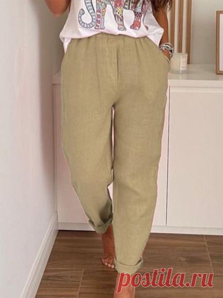 $ 23.96 - Casual Plain long women Pants for Summer & Autumn - www.clothingi.com