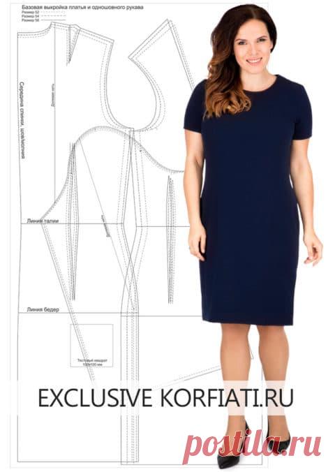 Выкройка-основа - ШКОЛА ШИТЬЯ Анастасии Корфиати