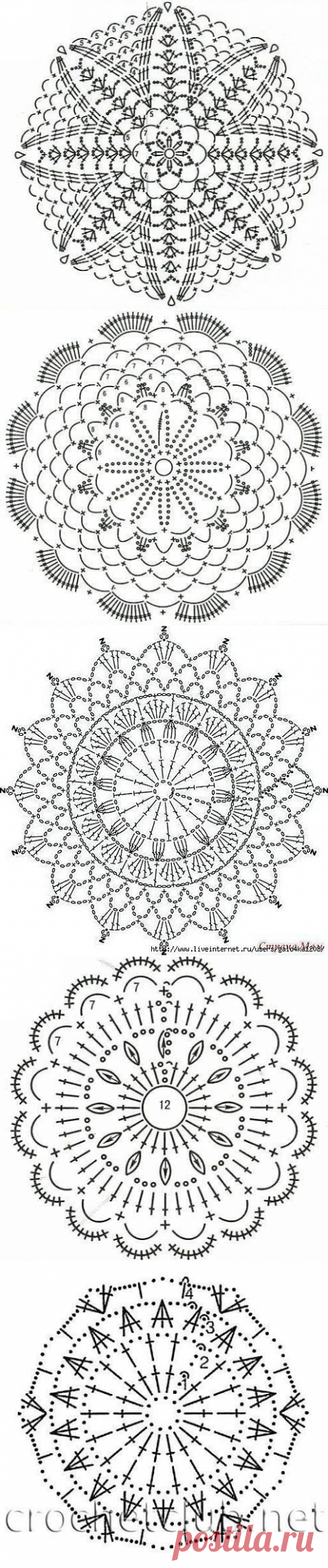 Красивые схемы мотивов! Сохраняем в копилку!