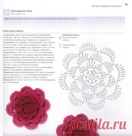 Коллекция мини цветов связанных крючком и спицами от Лесли Стэнфилд