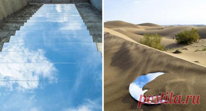 Инсталляции из зеркал иранской художницы Ширин Абединирад