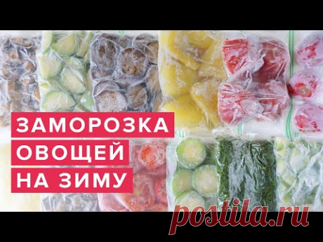 Заморозка овощей на зиму ❄️ Идеи для Кухни 🍅 Как заморозить овощи и зелень / Лайфхаки для кухни