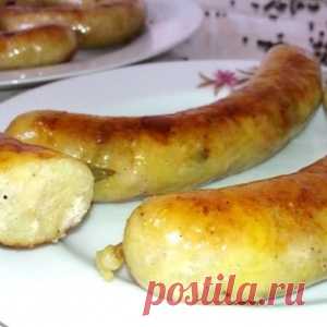 Очень вкусная картофельная колбаса