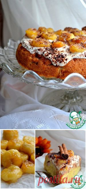 Шарлотка банановая с кленовым сиропом - кулинарный рецепт